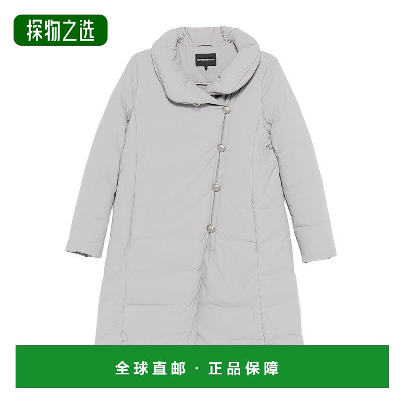 香港直邮Emporio Armani 安普里奥·阿玛尼 女士 尼龙中长羽绒夹