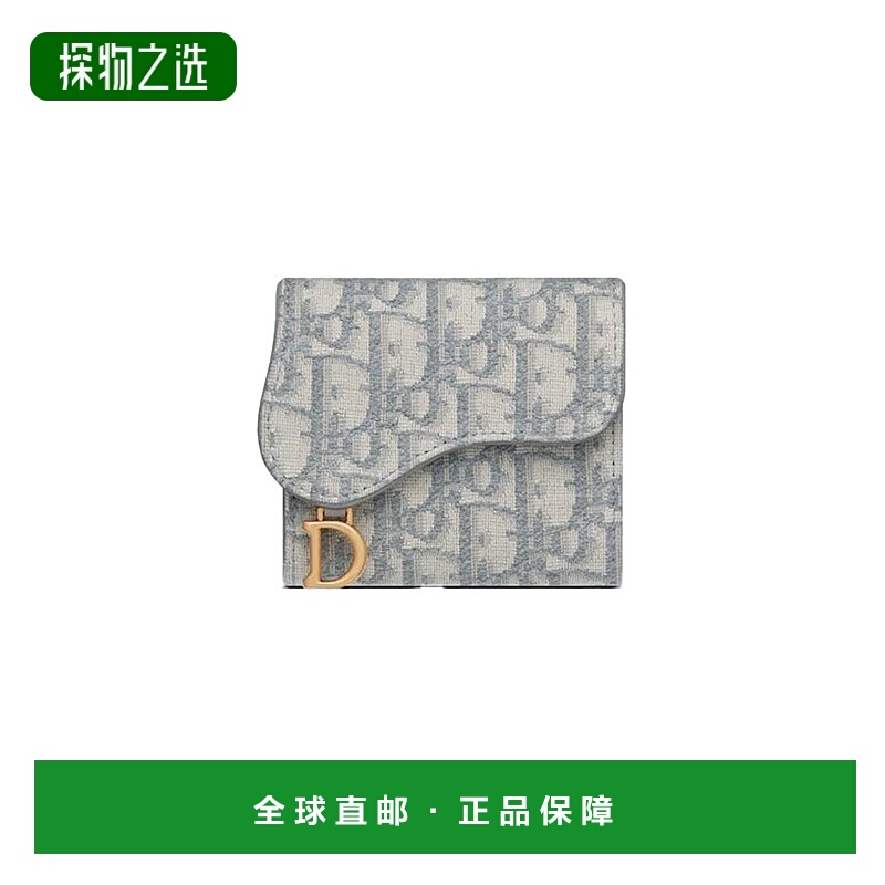 欧洲直邮Christian Dior克里斯汀·迪奥女士钱包灰色小巧精致时尚