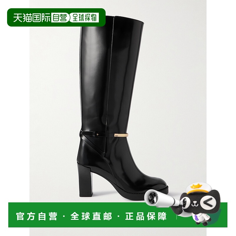 1h可退 香港直邮TOD'S 托德斯 女士 Gomma 精饰皮质及膝靴子 XXW7