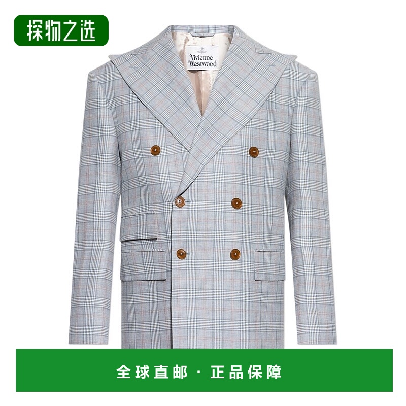 香港直邮Vivienne Westwood 双排扣西装夹克 2301002FW013L