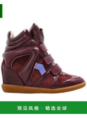 香港直邮Isabel Marant 圆头高帮休闲鞋 BK0010FAC2E09S厚底