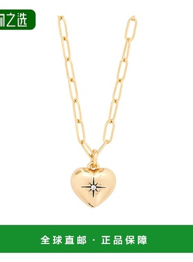 香港直邮Coach 心形项链 451072蔻驰锆石