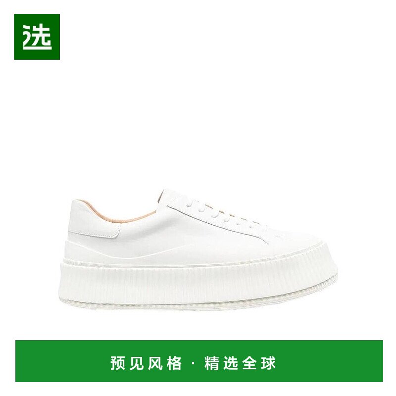 香港直邮Jil Sander 皮质厚底运动鞋 J32WS0018P4833休闲鞋