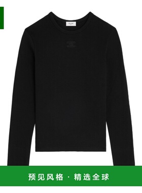 香港直邮CELINE 女士针织衫 RX0IY140738NO SS2026 黑色 长袖T恤