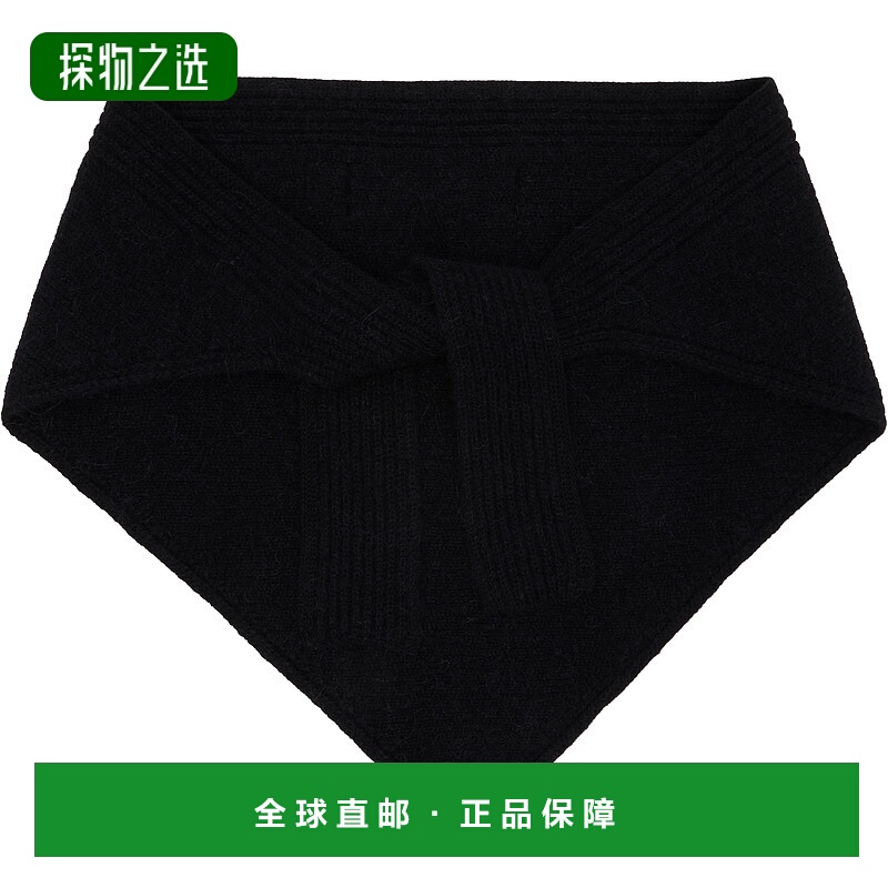 香港直邮Jacquemus 男士 黑色 The Gros Grain Shawl 围巾 24HACU