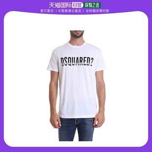 S74GD0577 香港直邮DSQUARED2 白色棉质圆领T恤 100男 男士 S21600