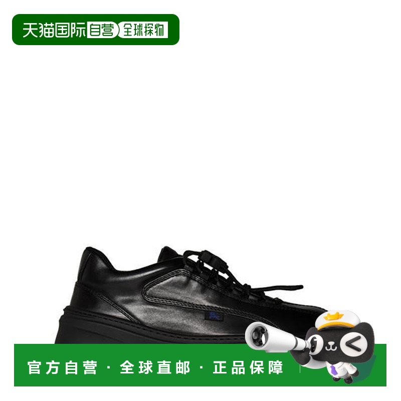 1h可退 香港直邮Burberry 巴宝莉 男士 Scoot 皮质鞋 black黑色