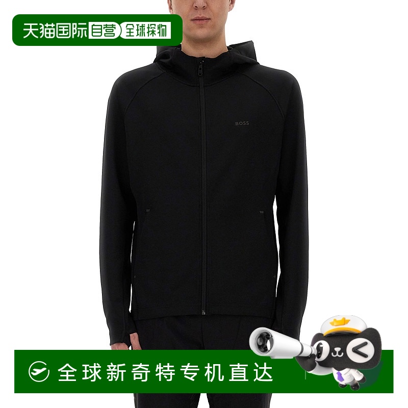 1h可退 欧洲直邮hugo boss 男士 帽衫运动夹克衫卫衣