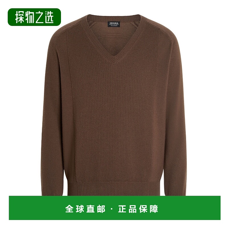 香港直邮Zegna 针织V领毛衣 UGK68A2400长袖杰尼亚