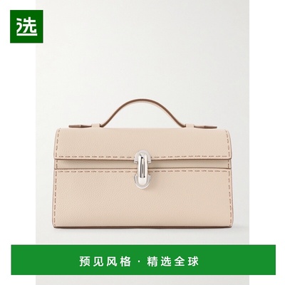 1h可退 香港直邮SAVETTE 女士 Symmetry Pochette 织纹皮革手提包