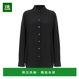 1h可退 香港直邮EQUIPMENT 女士 Blouses 纯色衬衫 black黑色 舒