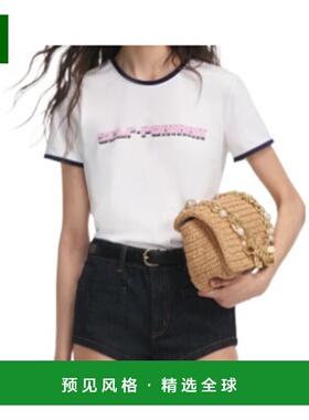 1h可退 香港直邮SELF-PORTRAIT 女士T恤 PF25109TAW AW2025 白色