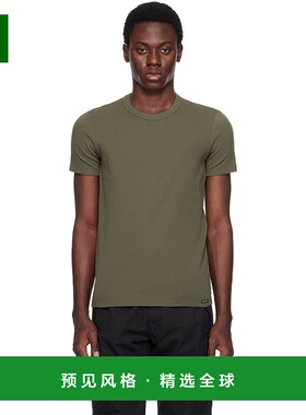 1h可退 香港直邮Tom Ford 汤姆·福特 男士 绿色 T 恤 T4M08104