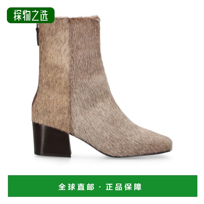 香港直邮Lemaire 拉链高跟短筒靴 78I-YWK001