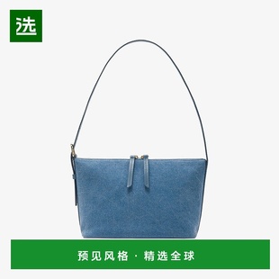 欧洲直邮APC Vera系列女士蓝色牛仔布/皮革单肩包托特包斜挎包
