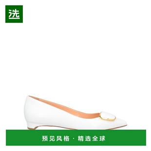 1h可退 香港直邮Rupert Sanderson 女士 芭蕾舞鞋 white白色 舒适