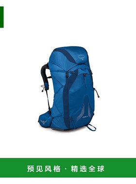 欧洲直邮Osprey飘逸EXOS系列男款户外登山徒步双肩包48 L/XL 蓝色