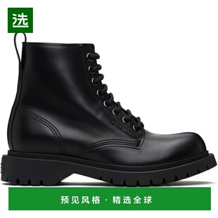 香港直邮Givenchy 纪梵希 男士 黑色系带踝靴 BH604VH1WC男鞋