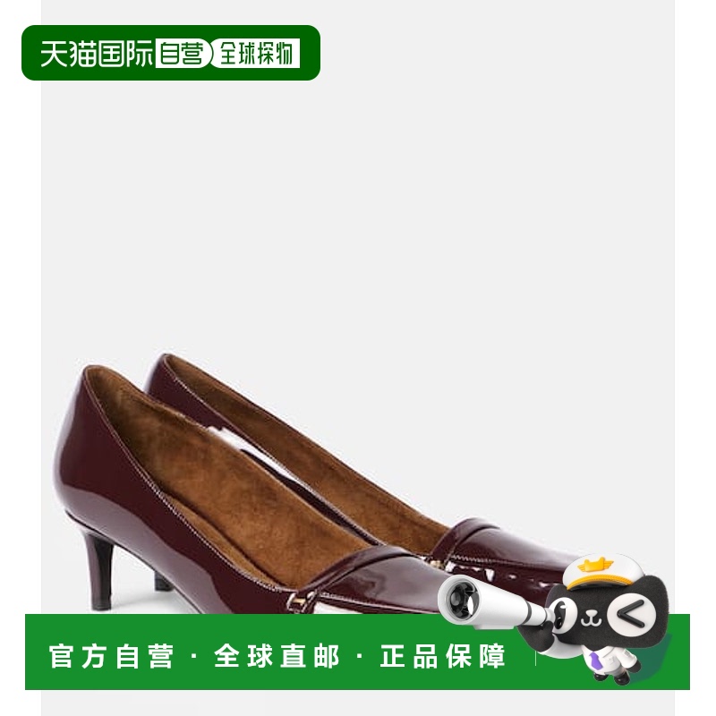1h可退 香港直邮KHAITE 女士 Celia 50 漆皮浅口鞋 red红色 舒适