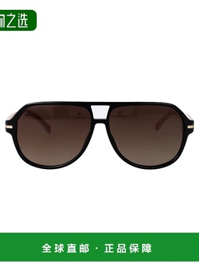 1h可退 香港直邮BOSS 波士 男士 黑色醋纤太阳眼镜 BOSS1507S807