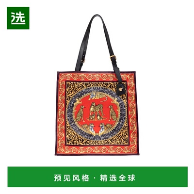 香港直邮Versace 图案手提包 10212401A15810单肩包范思哲
