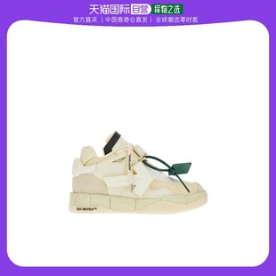 香港直邮Off 低帮系带运动鞋 OMIA260S23LEA001 White