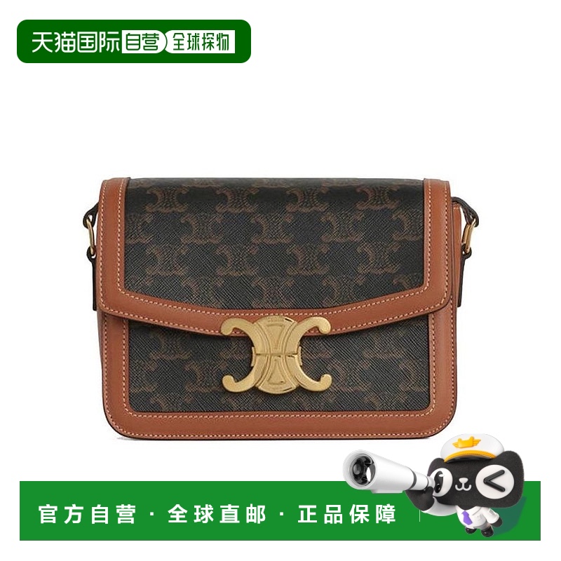 香港直邮Celine 凯旋门老花徽标单肩包 Triomphe凯旋门 188882BZ4