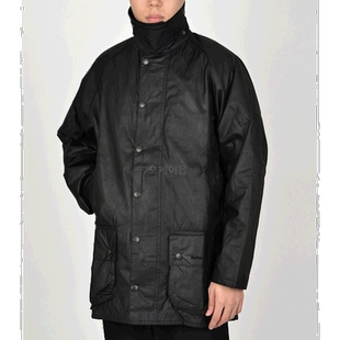 韩国直邮Barbour Beaufort Waxed Cotton Jacket - 黑色 蜡棉夹克