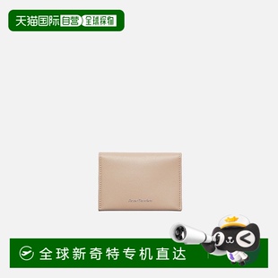Studios 欧洲直邮Acne FW25女士灰褐色小牛皮钱包