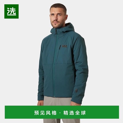 欧洲直邮Helly Hansen 男士青绿色聚酰胺Odin弹力连帽夹克