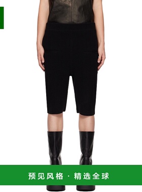 香港直邮Rick Owens 罗纹针织短裤 RR02D6696KWV五分裤