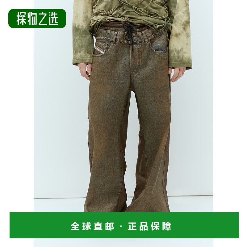 香港直邮Diesel 迪赛 男士 棕色 D-Cali-S 牛仔裤 A142570CBDM
