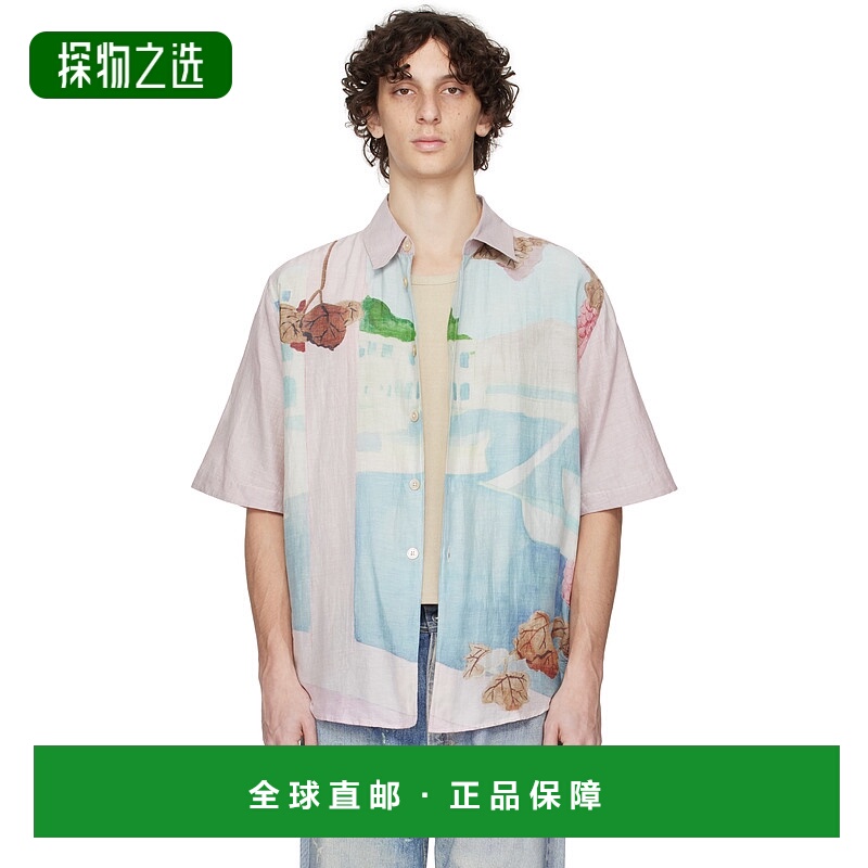 1h可退 香港直邮Our Legacy 男士 粉色 Beyond 短袖衬衫 M2252BM