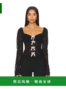 1h可退 香港直邮Majorelle 女士 Myla 上衣 MJK247F24 black黑色