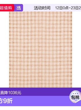 香港直邮Salvatore Ferragamo 亚麻格子披肩 520137