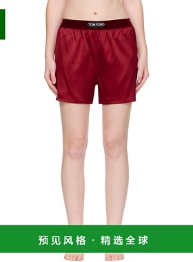 1h可退 香港直邮Tom Ford 汤姆·福特 女士 红色 Stretch Silk Sa