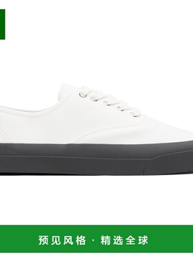 1h可退 香港直邮MAISON KITSUNE 男士 白色 Canvas Lace-Up 运动