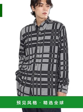 韩国直邮Engineered Garments 19世纪BD衬衫 黑色/灰色CP旧格子