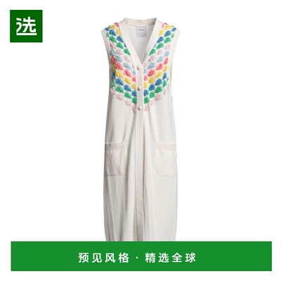 1h可退 【美国直邮】BARRIE女士毛衣无袖长款羊毛羊绒针织连帽女