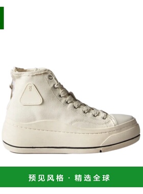 香港直邮R13 女士运动鞋 R13S5029002 SS2025 白色 圆头高帮休闲