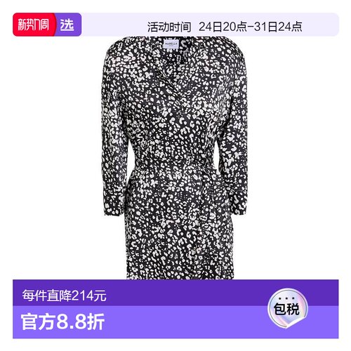 1h可退 香港直邮Marella 女士 衬衫式连衣裙 black黑色 舒适时尚