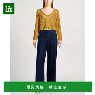 1h可退 香港直邮Alberta Ferretti 女士 毛衣 yellow黄色 舒适时