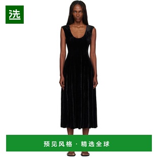 1h可退 香港直邮Danielle Guizio 女士 黑色 Leila Velvet 连衣裙