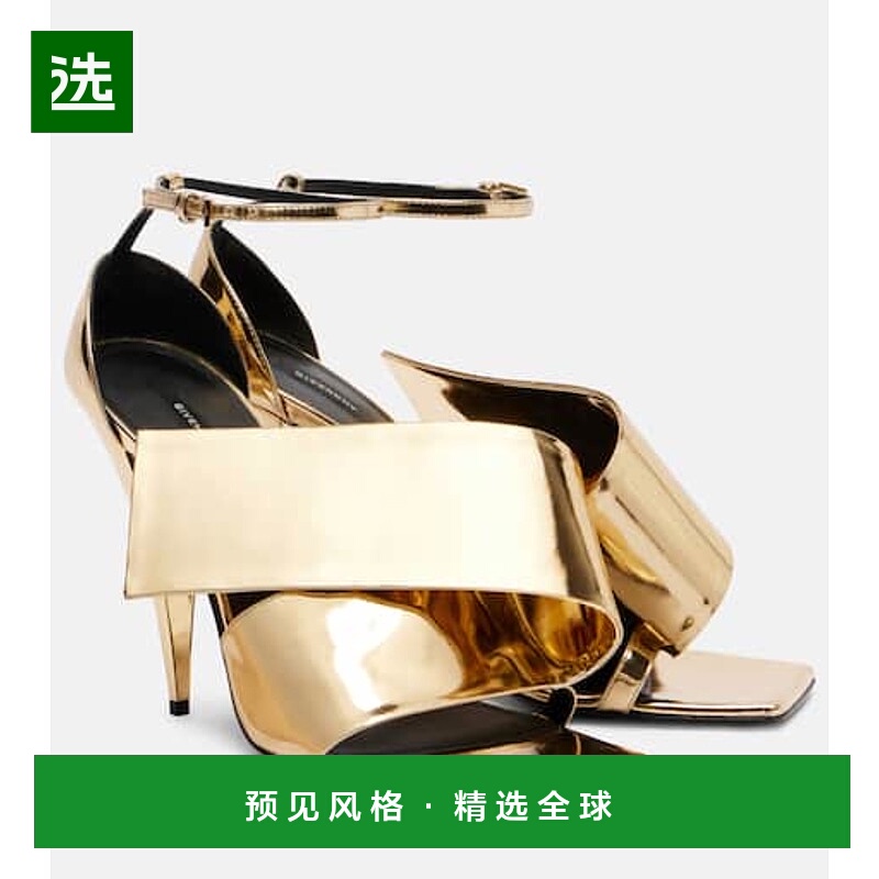 香港直邮Givenchy 纪梵希 女士 Sliced 90 方形漆皮凉鞋