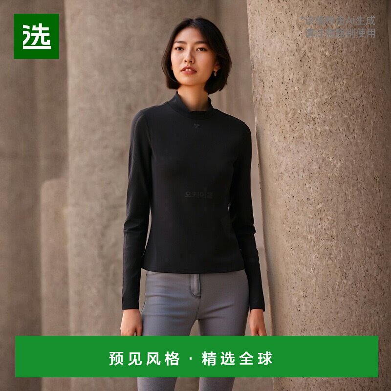 韩国直邮Courreges 323JTO182JS0088 女士长袖通勤上衣针织衫