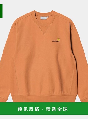 欧洲直邮Carhartt Wip 男士橙色棉/涤纶卫衣运动