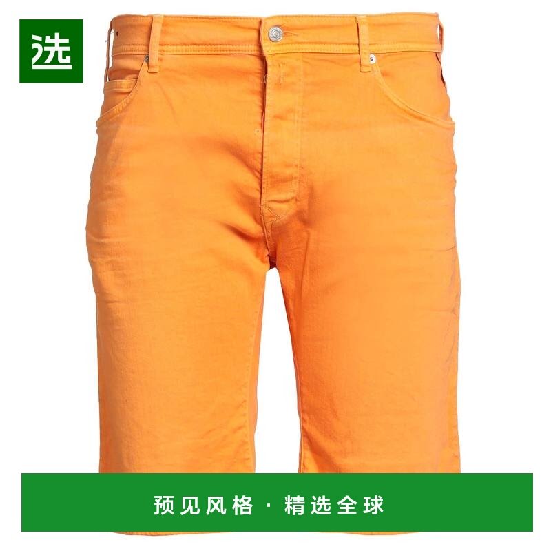 1h可退 香港直邮Replay 男士 牛仔短裤 orange橙色 舒适时尚,男装,牛仔裤,淘宝优惠券,粉丝福利购,淘宝优惠卷