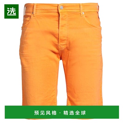 1h可退 香港直邮Replay 男士 牛仔短裤 orange橙色 舒适时尚