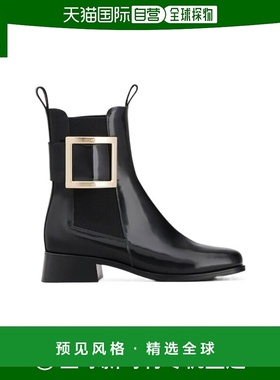 香港直邮Roger Vivier Très Vivier 金属扣切尔西靴子 RVW635313