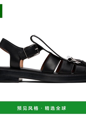 1h可退 香港直邮mcqueen 亚历山大·麦昆 男士 黑色 T-Bar Caged